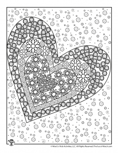 Valentines day adult coloring pages woo jr kids activities childrens publishing