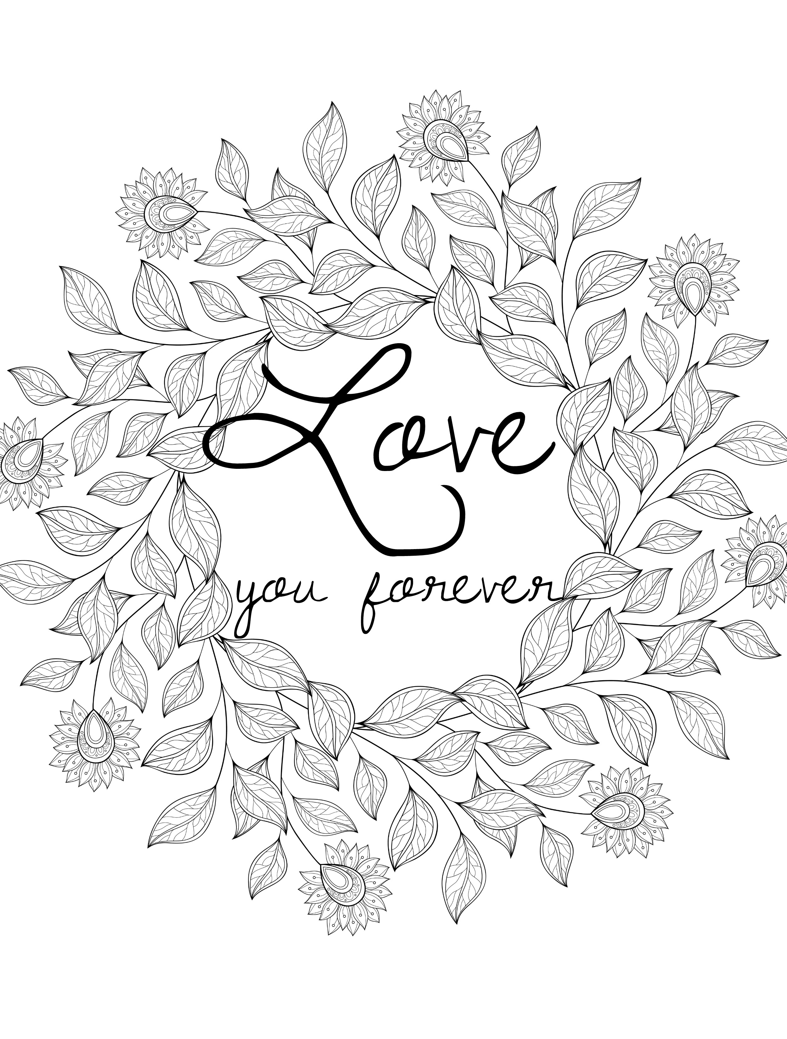 Valentines day coloring pages for adults