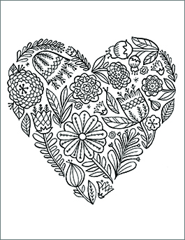 Free printable valentines day coloring pages inspiration