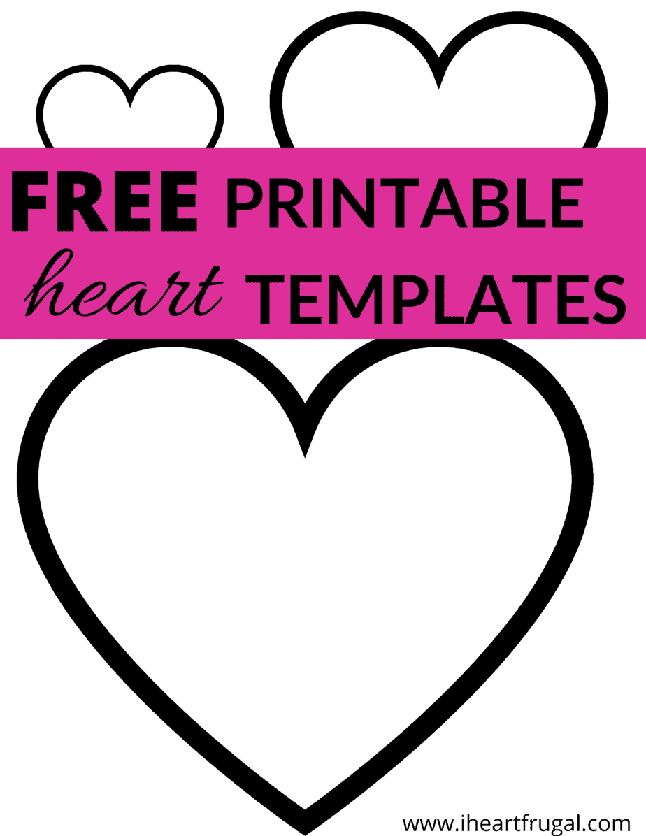 Free printable heart templates and heart coloring sheets