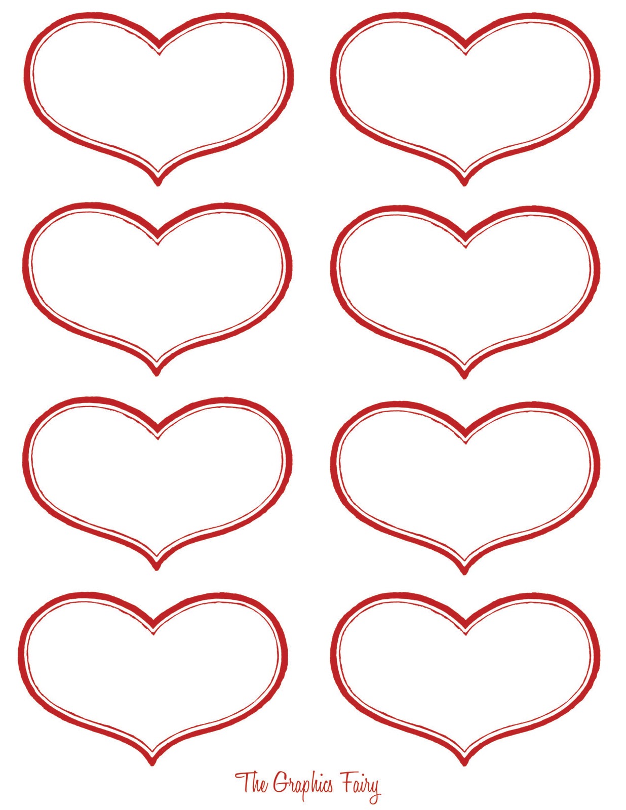 Printable valentine heart images