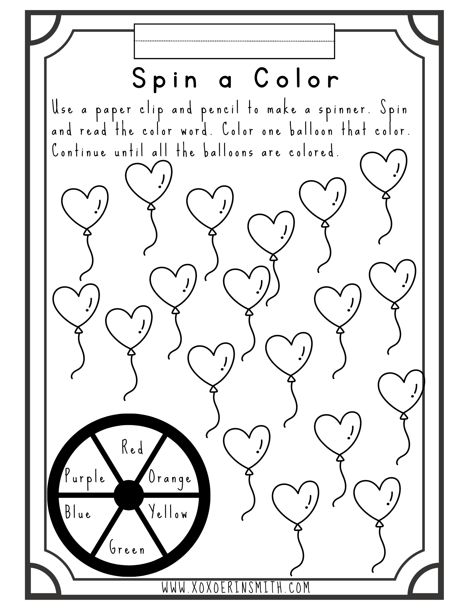 Free valentines day worksheet printables â