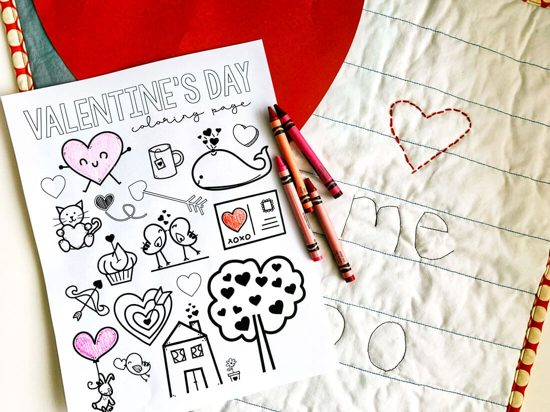 Valentines coloring pages