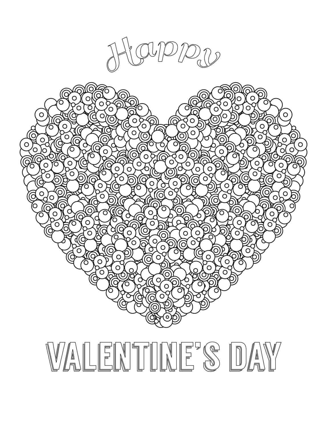 Free printable valentines adult coloring pages