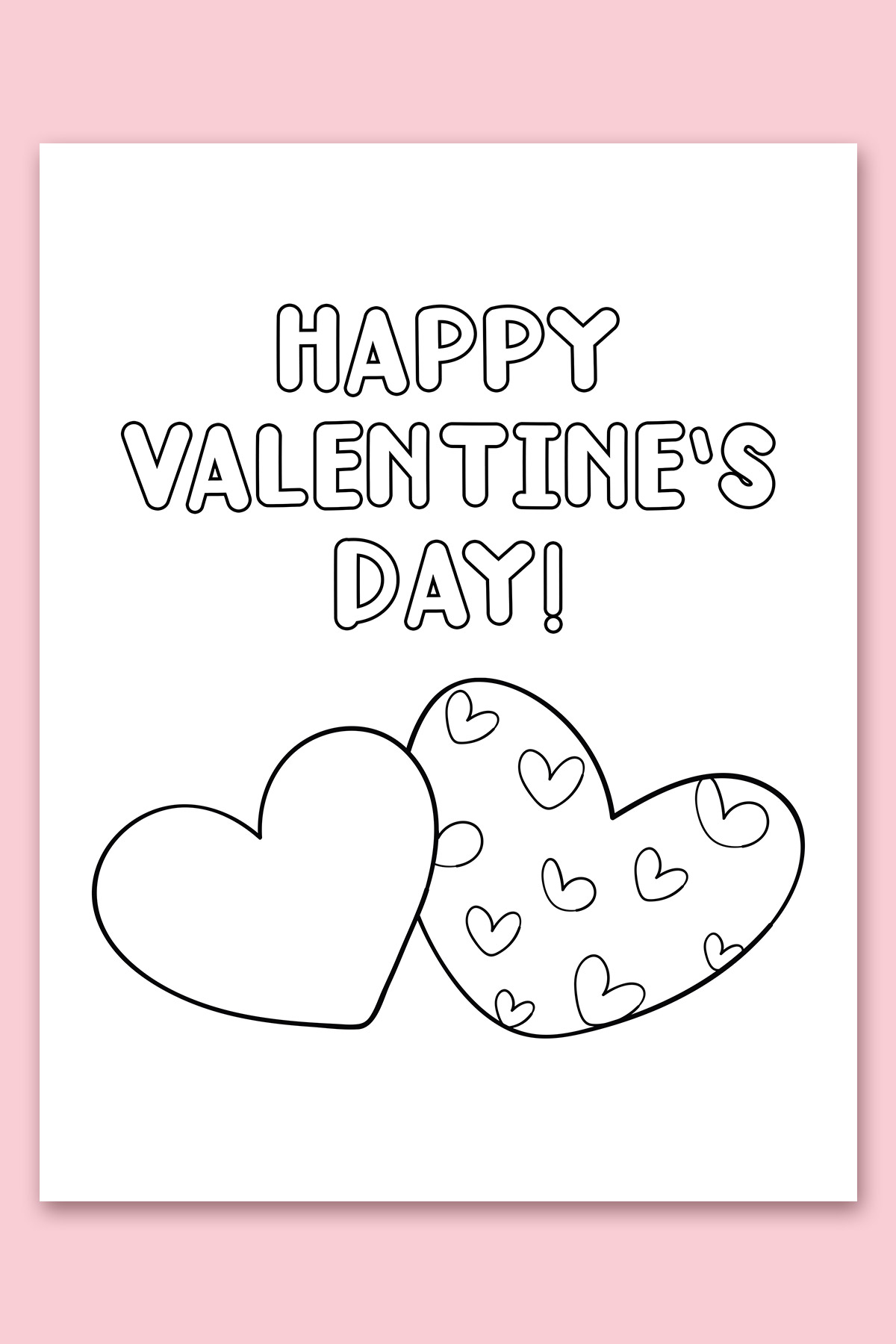 Free printable loring valentines day cards for kids