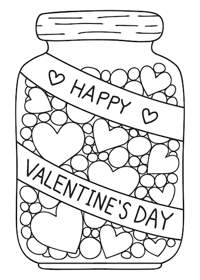 Free printable valentines day coloring pages