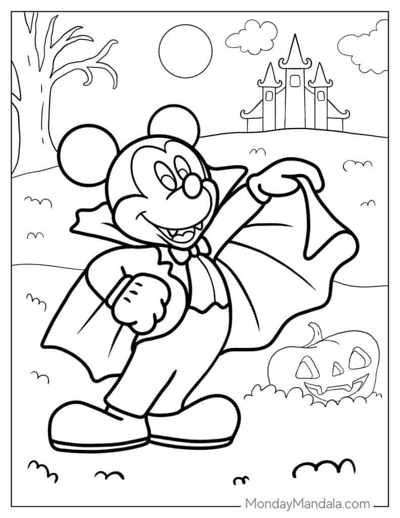 Vampire coloring pages free pdf printables