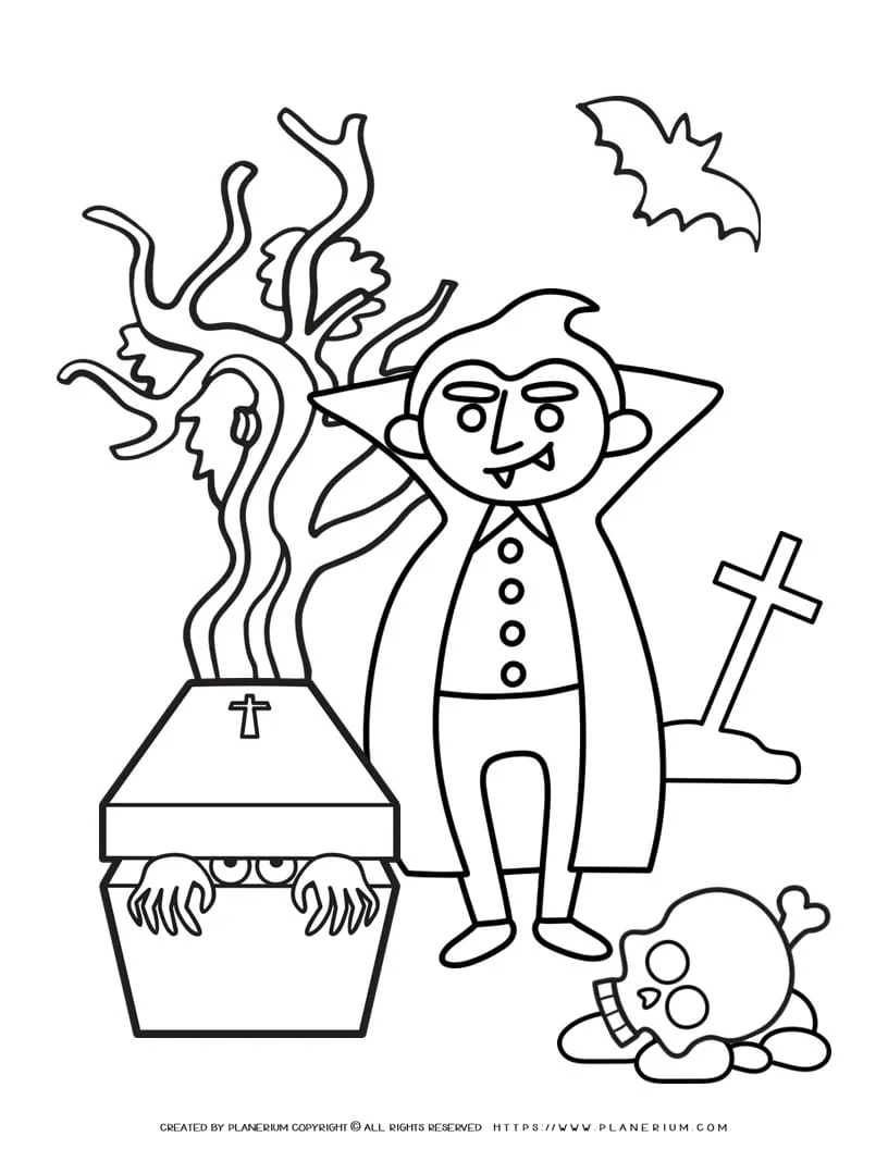 Halloween coloring page