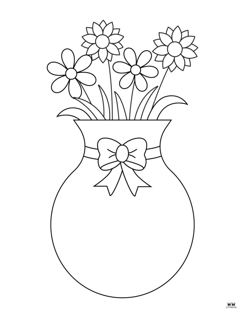 Flower coloring pages