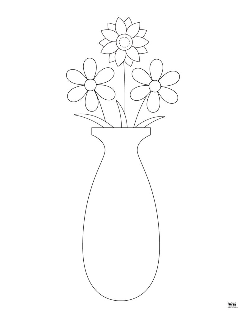 Flower coloring pages