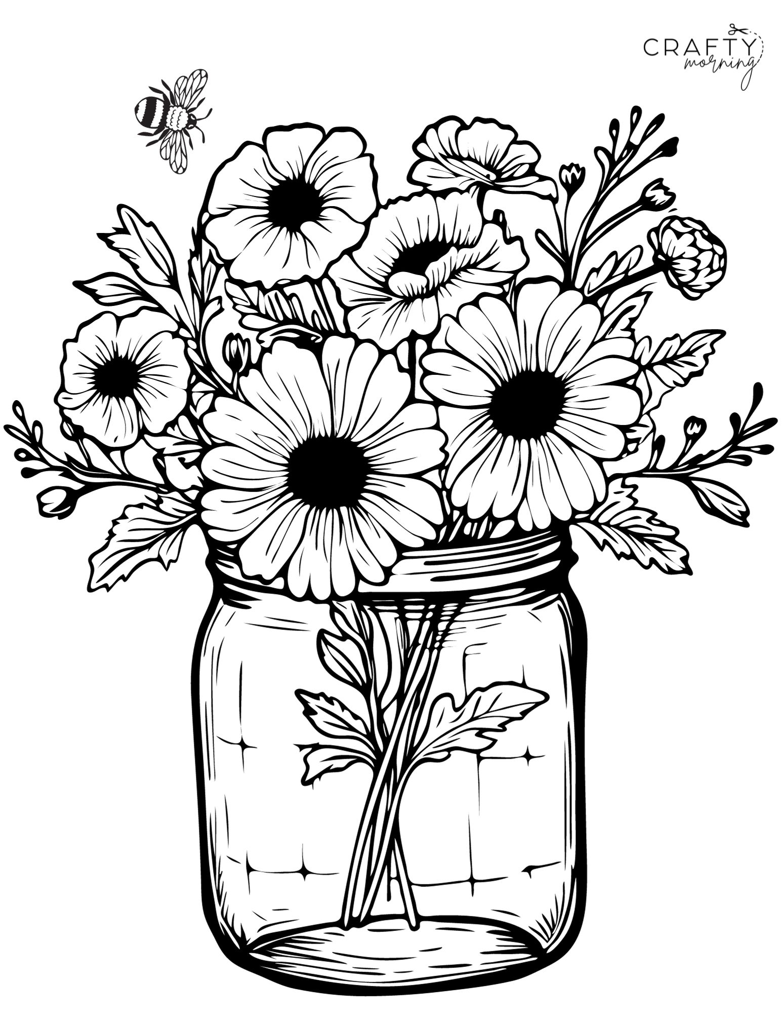 Flower coloring pages to print