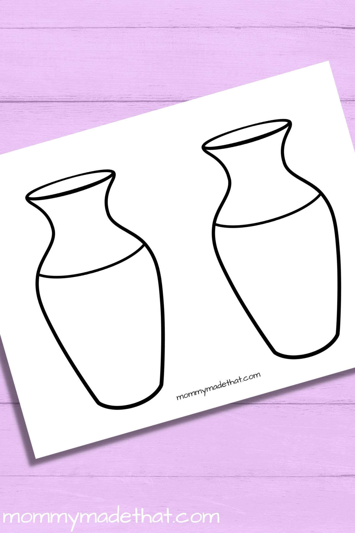 Vase templates free printables