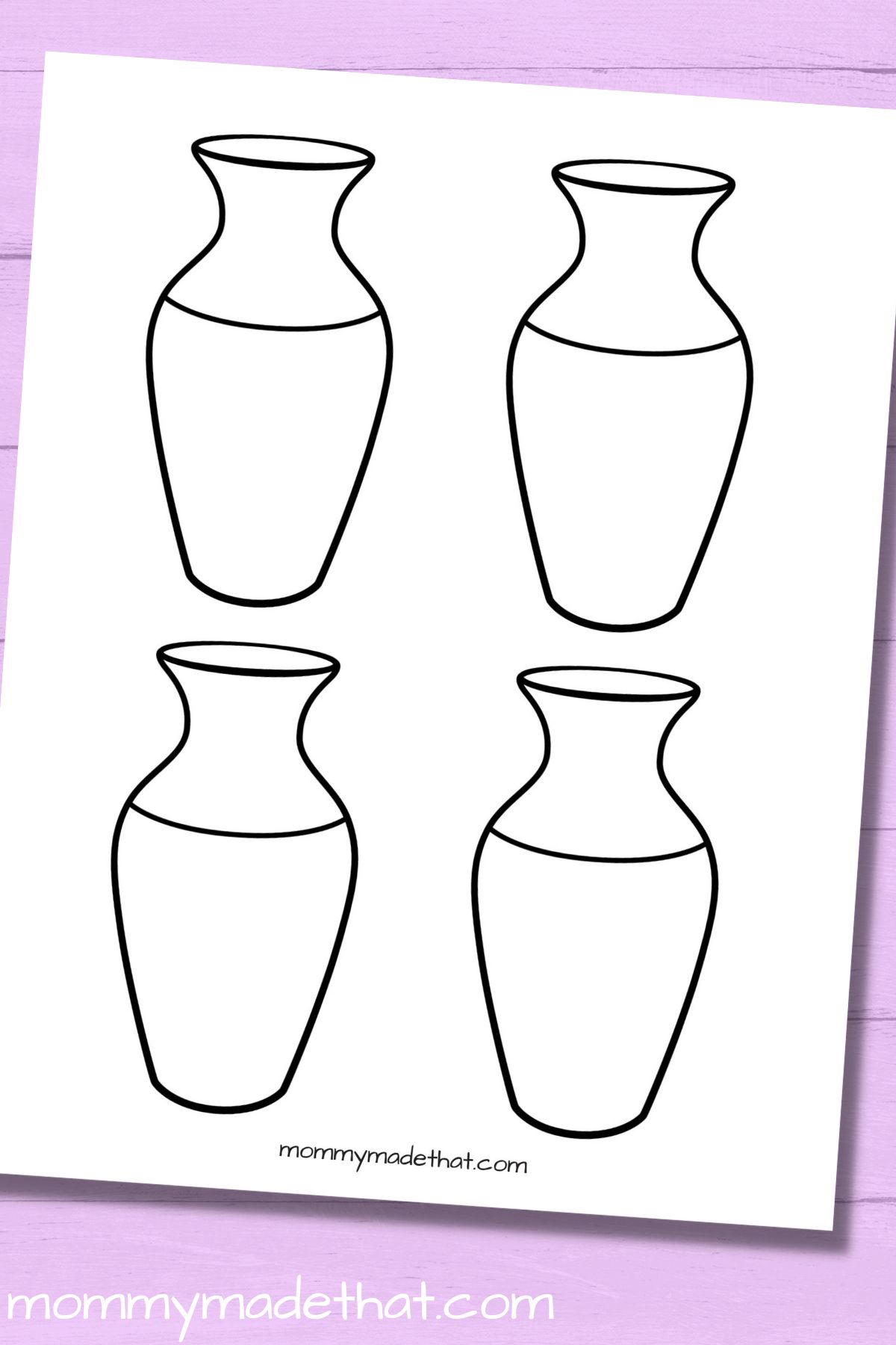 Vase templates free printables