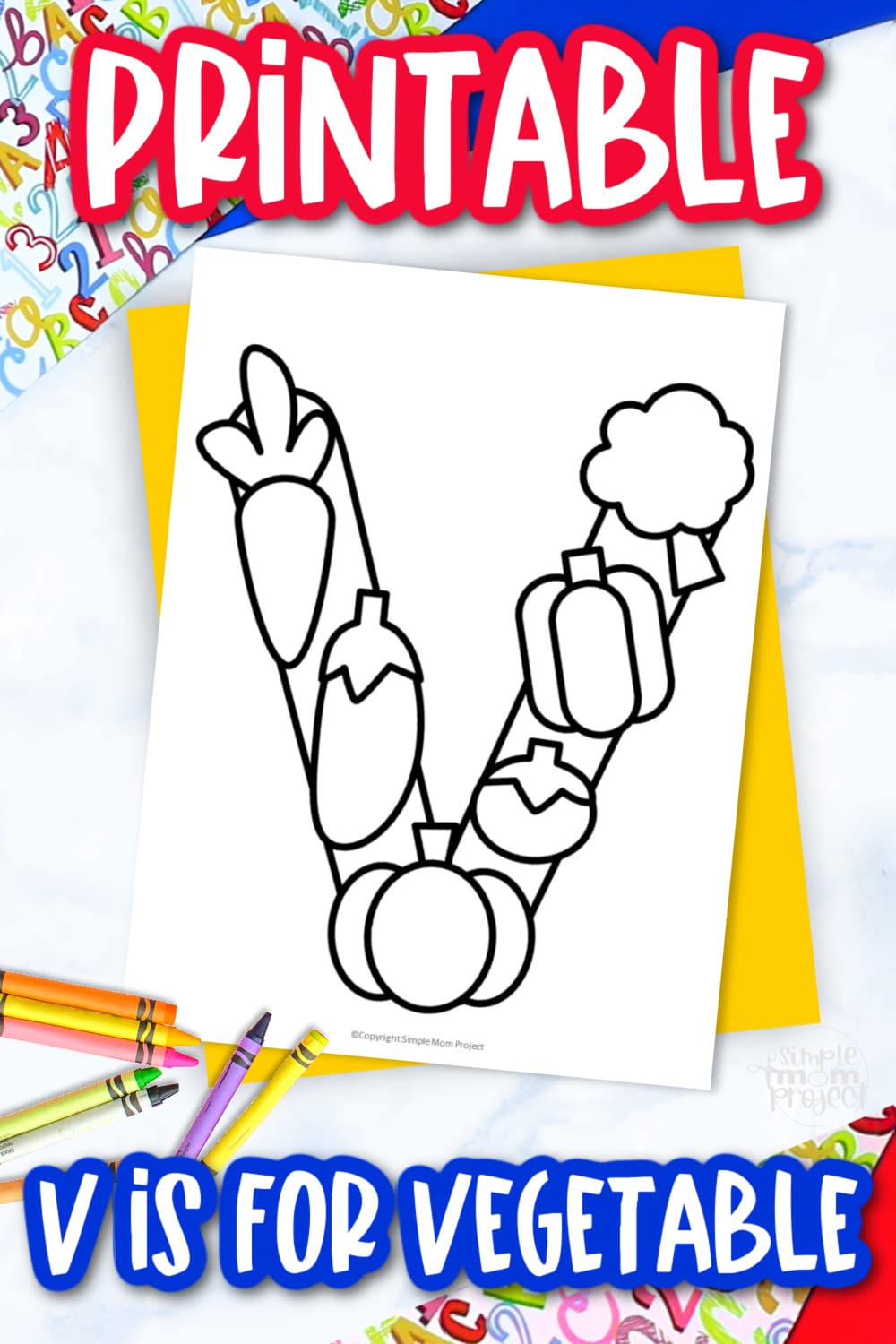 Free printable letter v coloring page â simple mom project