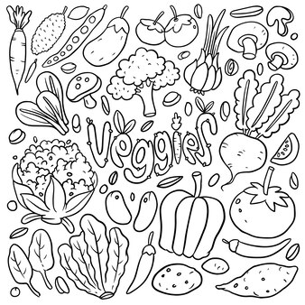 Vegetable coloring pages images