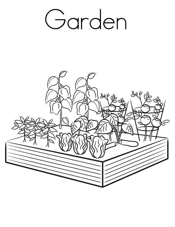 Printable beautiful garden coloring pages pdf