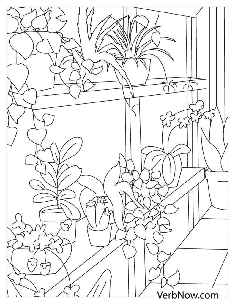 Free garden coloring pages book for download printable pdf