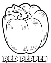 Printable vegetable coloring pages