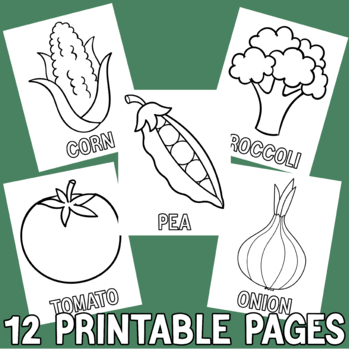 Vegetable coloring pages printable vegetable coloring pages for kids