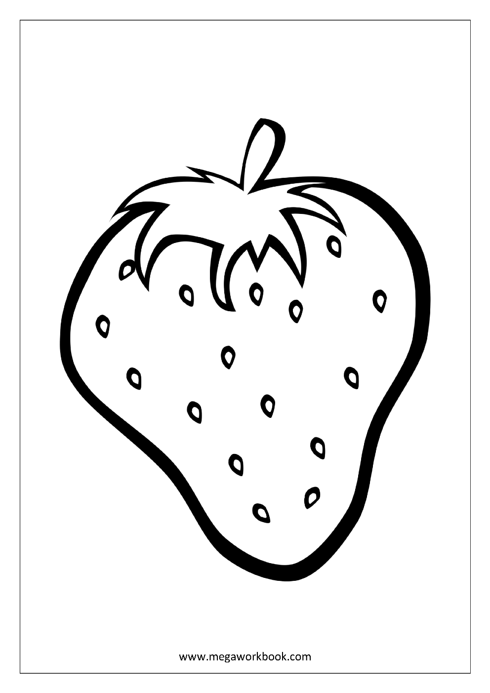 Fruit coloring pages