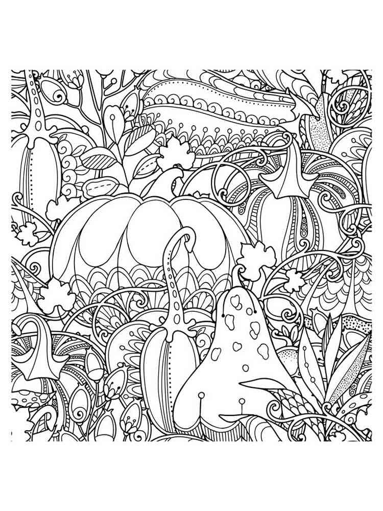 Vegetables coloring pages for adults