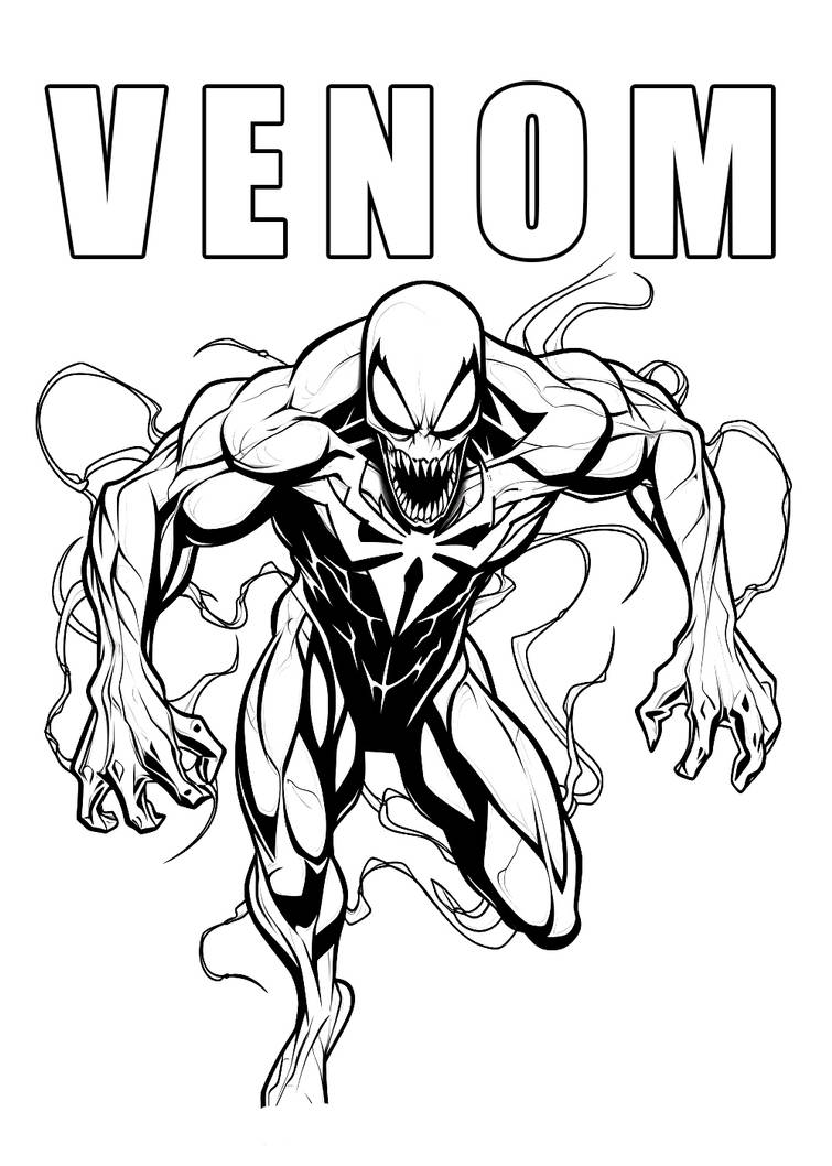 Venom coloring pages by coloringpageswk on