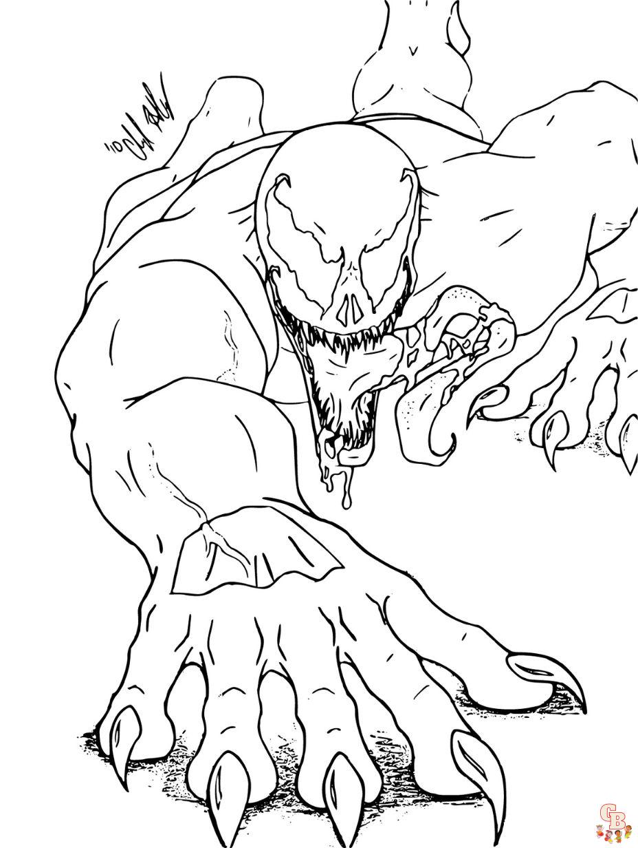 Venom coloring pages