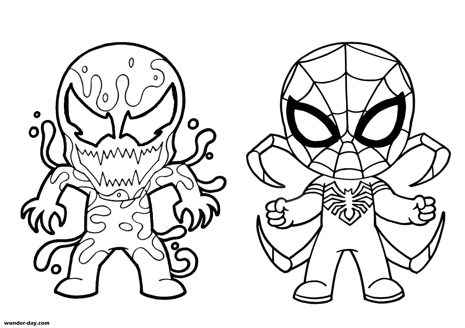 Venom coloring pages printable coloring pages for boys