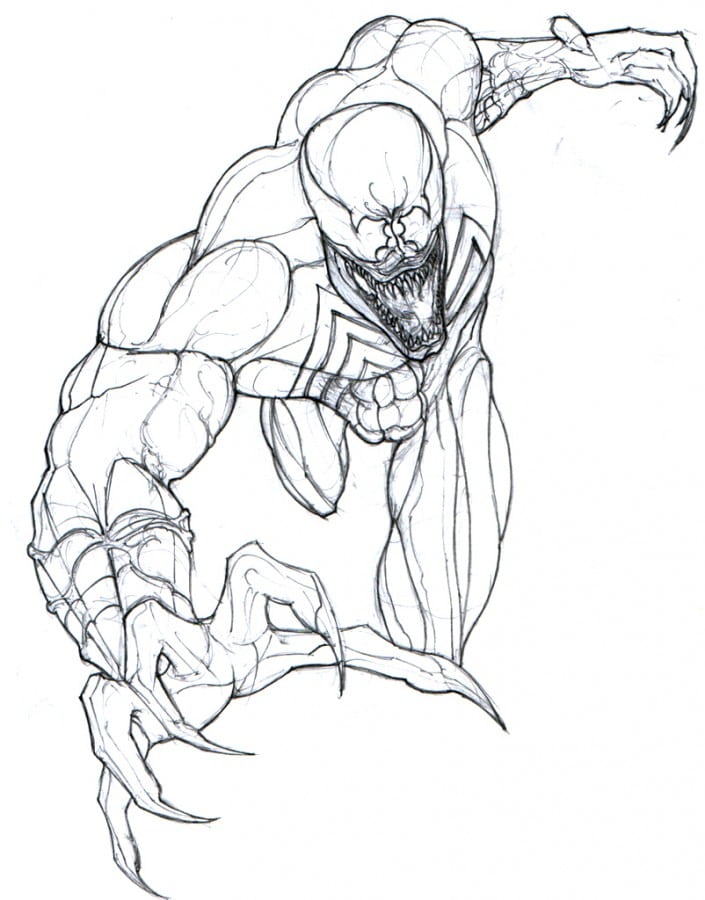 Venom coloring pages ð to print and color