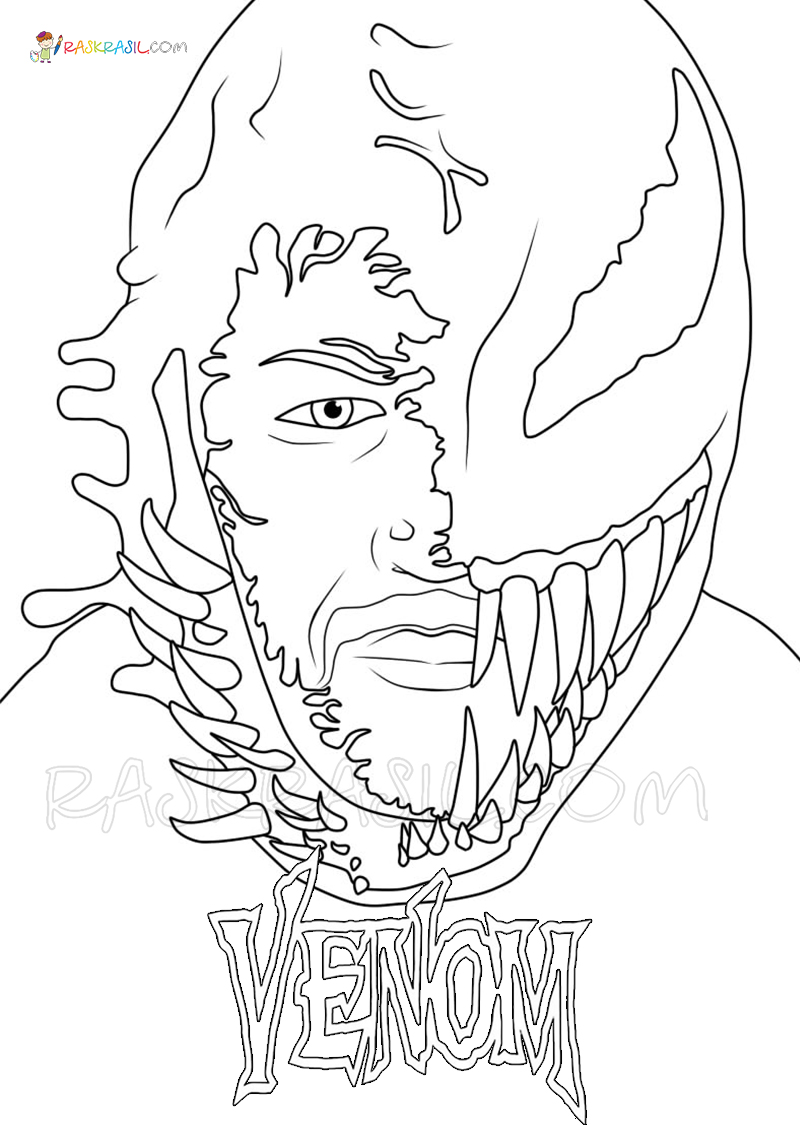 Venom coloring pages coloring pages free printable