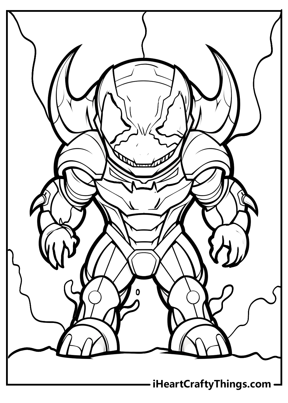 Printable venom coloring pages updated