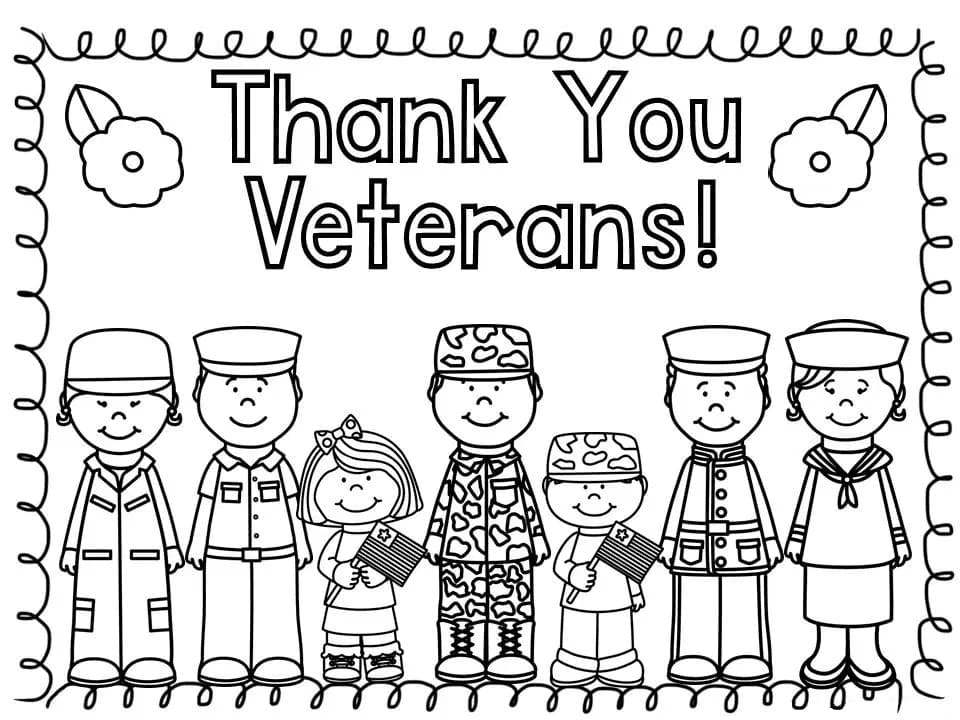 Veterans day coloring pages printable for free download