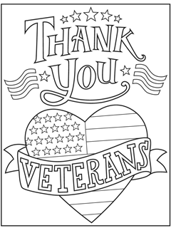 Veterans day free coloring pages