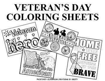 Veterans day coloring pages by classroom creations by kristy tpt