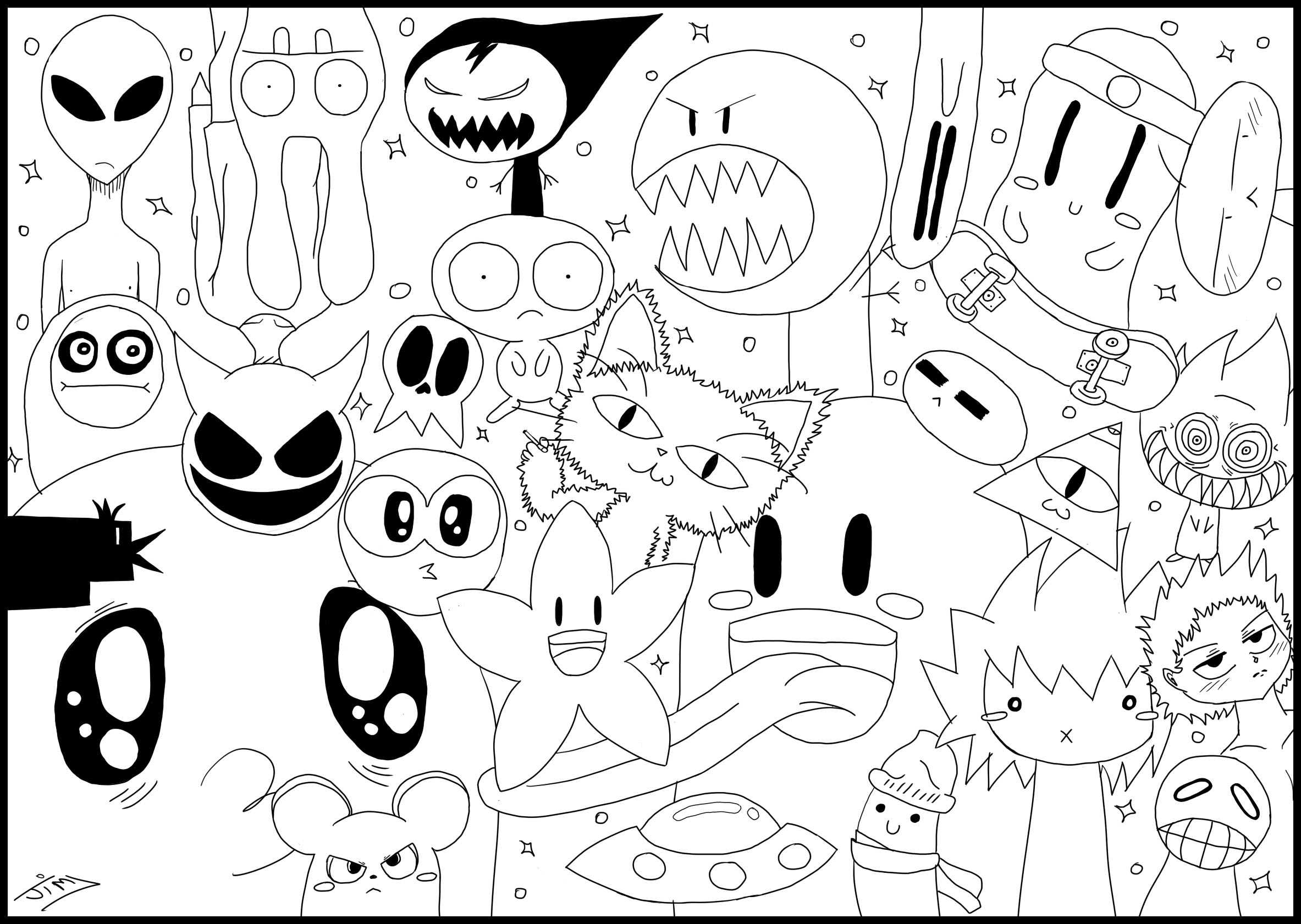 Doodle art to download for free