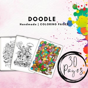 Doodle coloring page