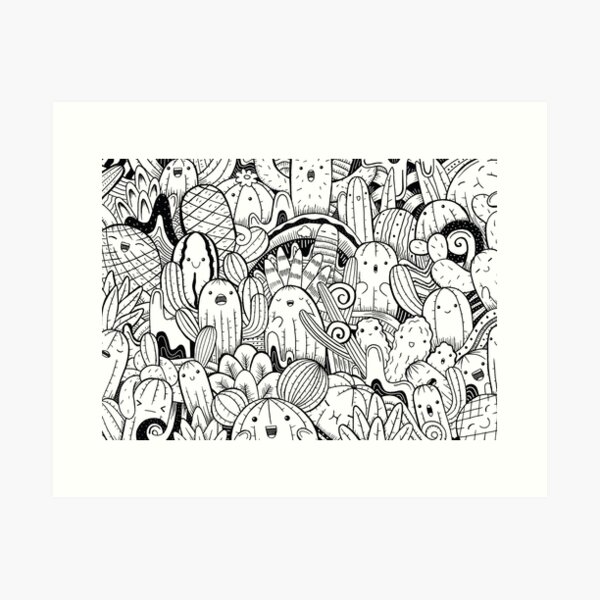 Doodle art prints for sale