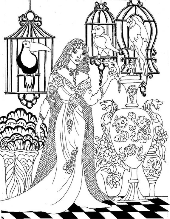 Victorian coloring pages victorian wedding victorian gowns printable coloring pages vintage brides to color