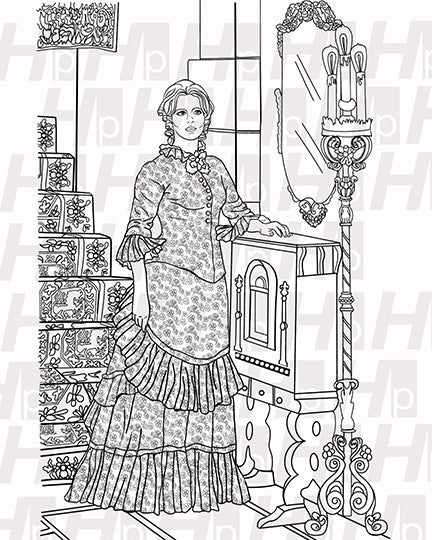 Dark shadows coloring book â hermes press