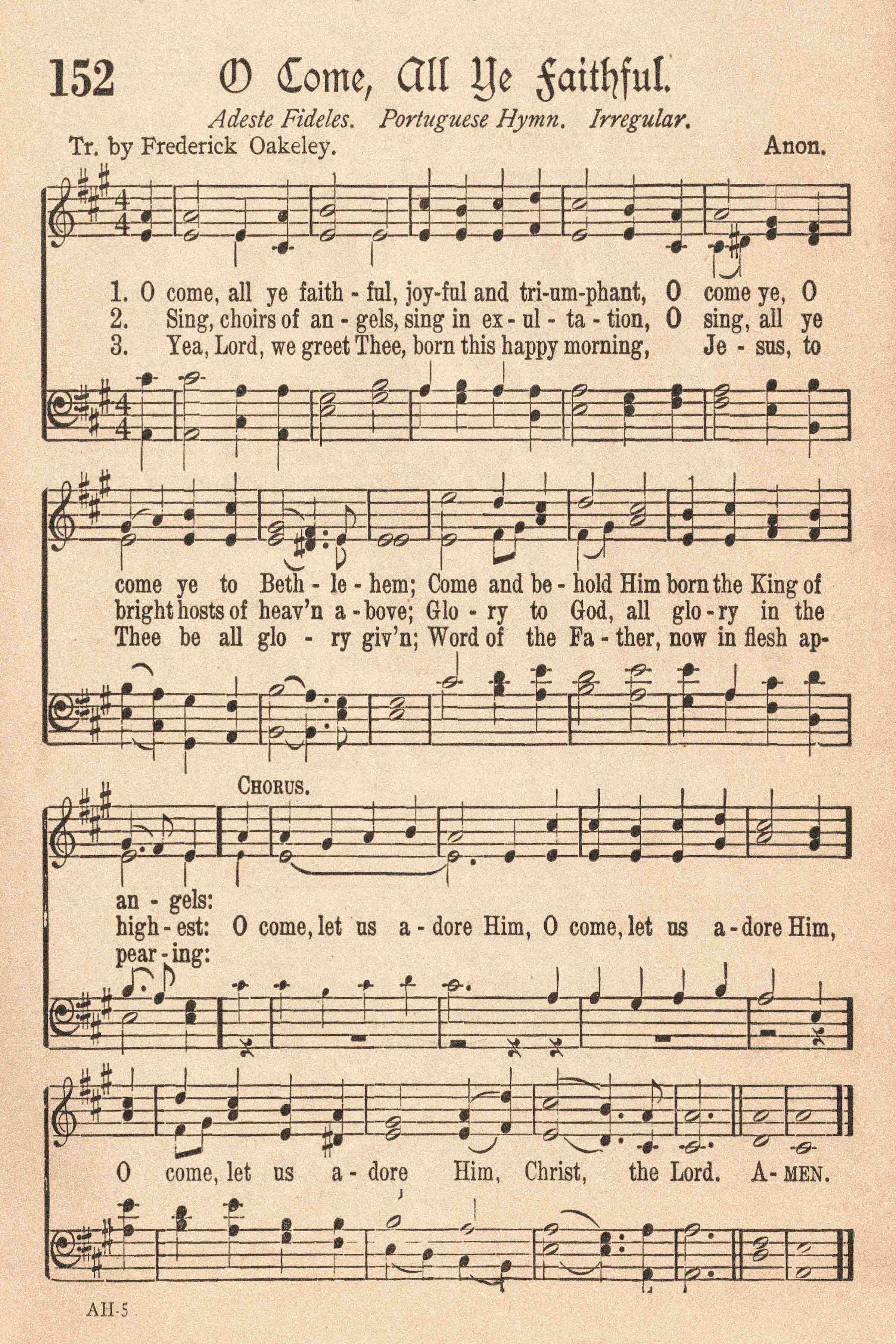 Free printable vintage christmas sheet music hymns