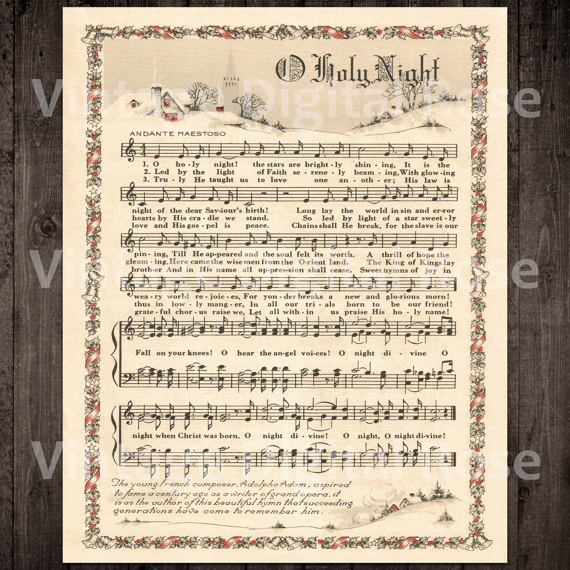 Printable vintage christmas carols color illustrations best sellers to â