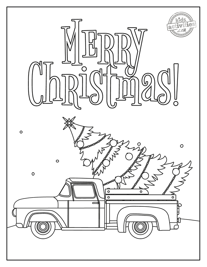 Vintage christmas coloring pages kids activities blog