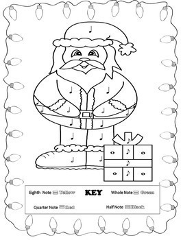 Christmas music coloring sheets music math christmas music activities