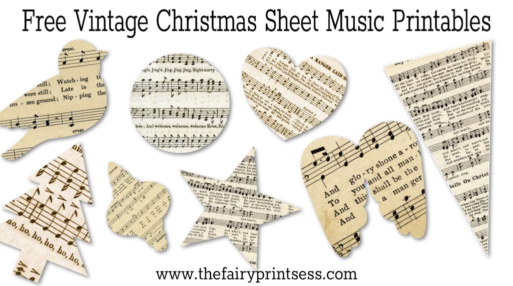 Free vintage christmas sheet music printables