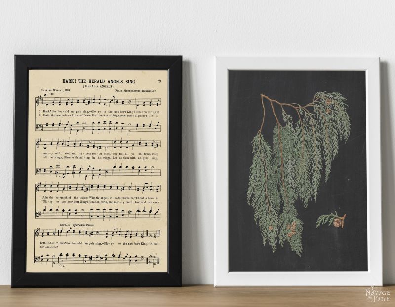 Vintage christmas carol printables