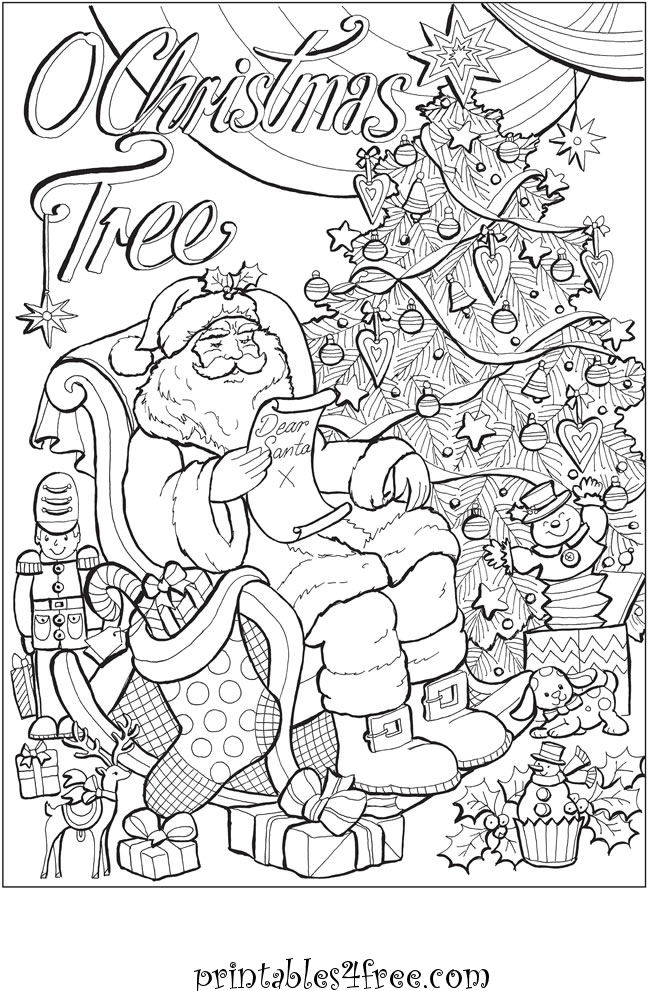 Adult christmas coloring pages with music sheets