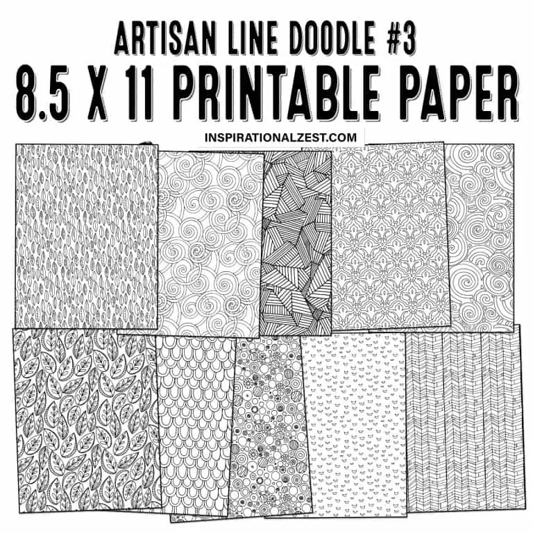 Free printable paper zen doodle pattern