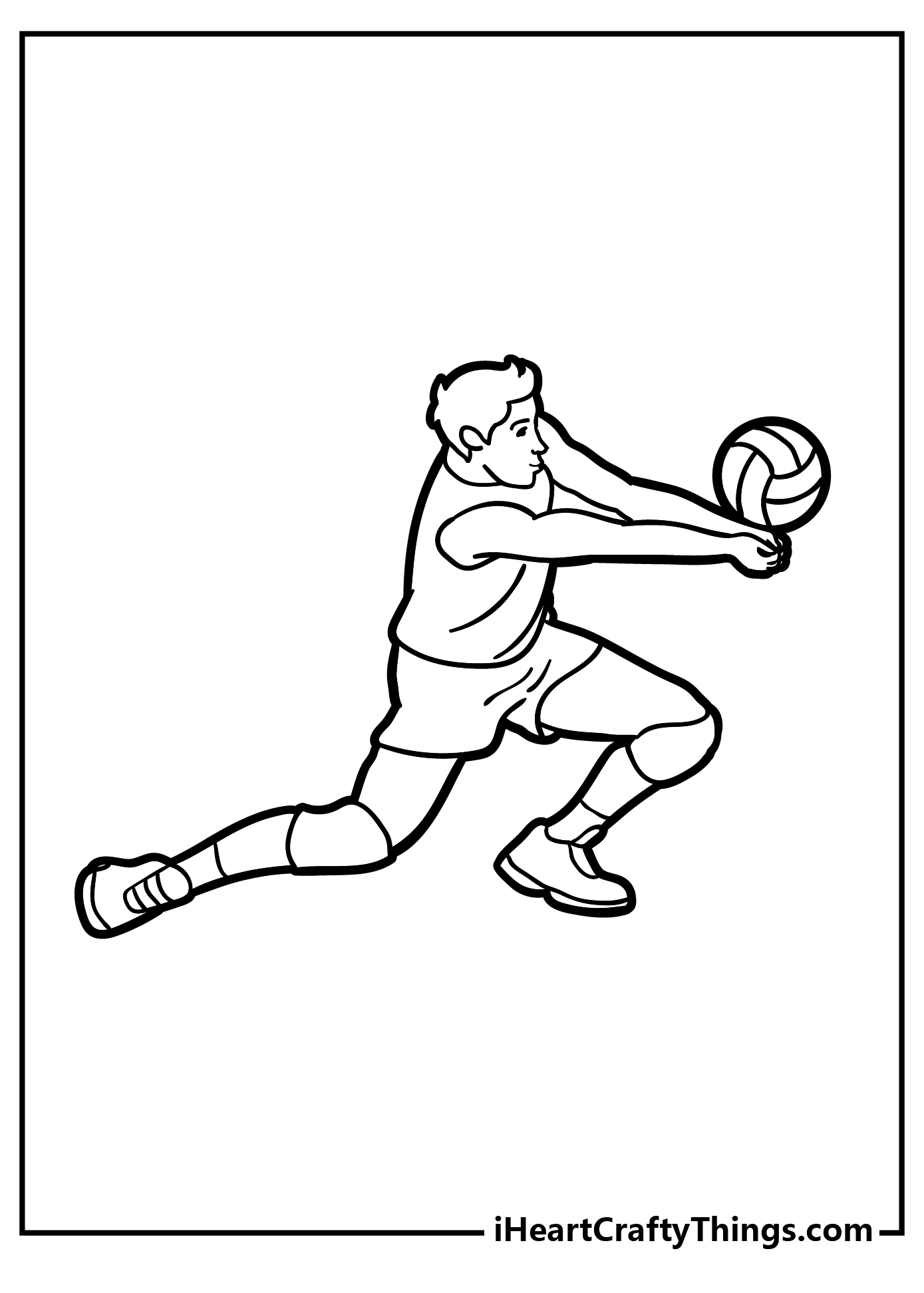 Volleyball coloring pages free printables