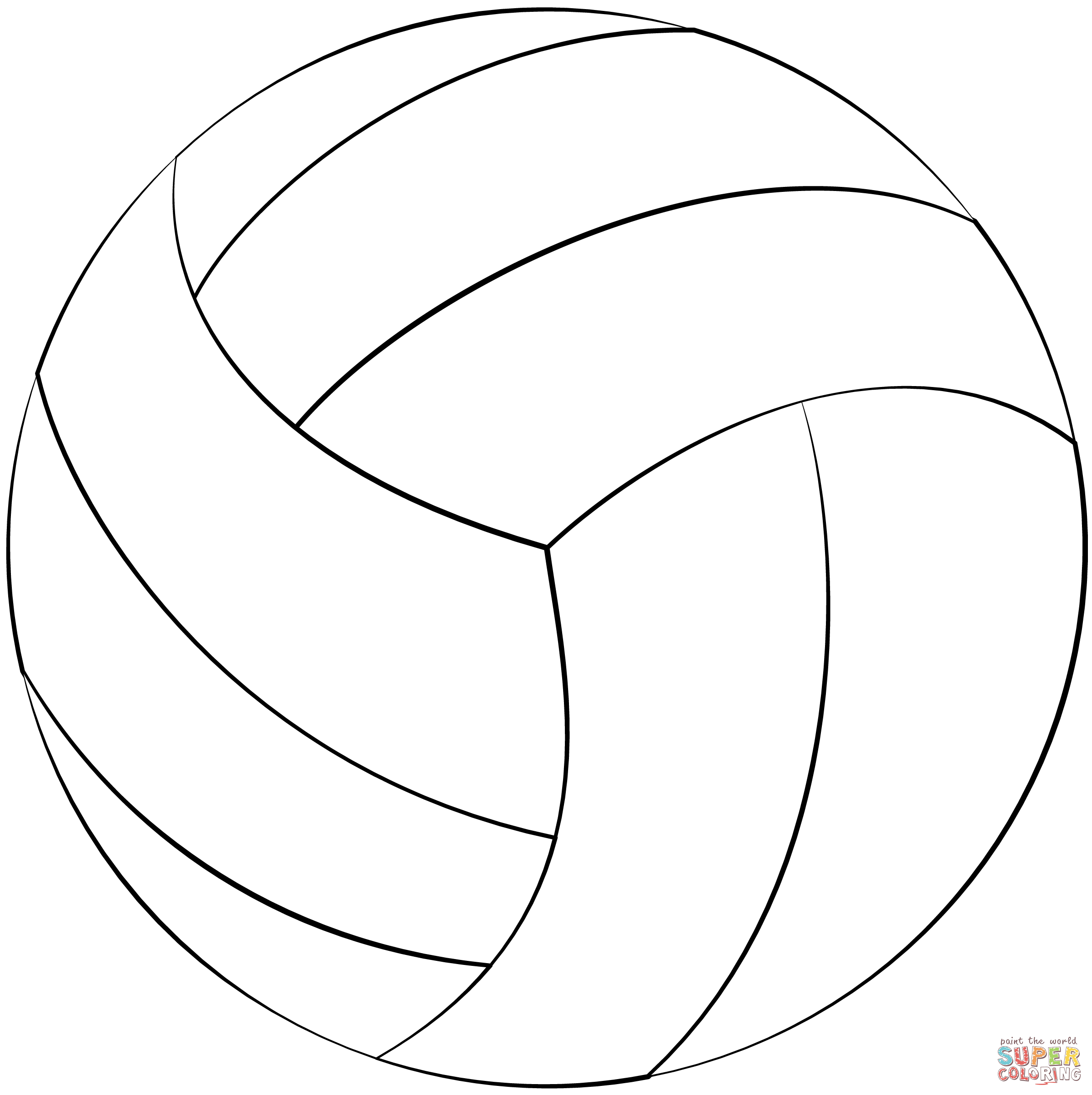 Volleyball coloring page free printable coloring pages