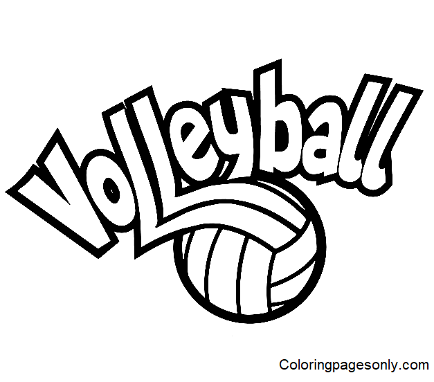 Volleyball coloring pages printable for free download